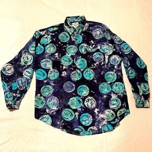 Grateful Dead Tie Dye Longsleeve Button-up